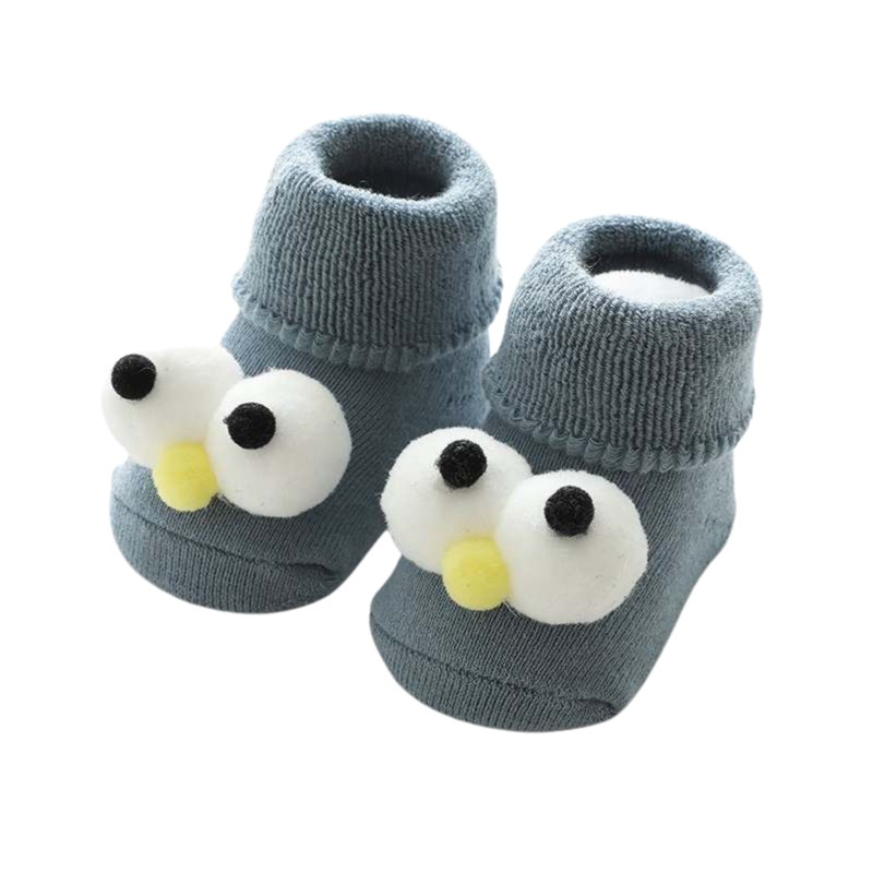 Bao Bei PH Kali Baby Socks for Newborn 0-12 Months Soft Cotton Anti-Skid Bottom Footwear for Infant