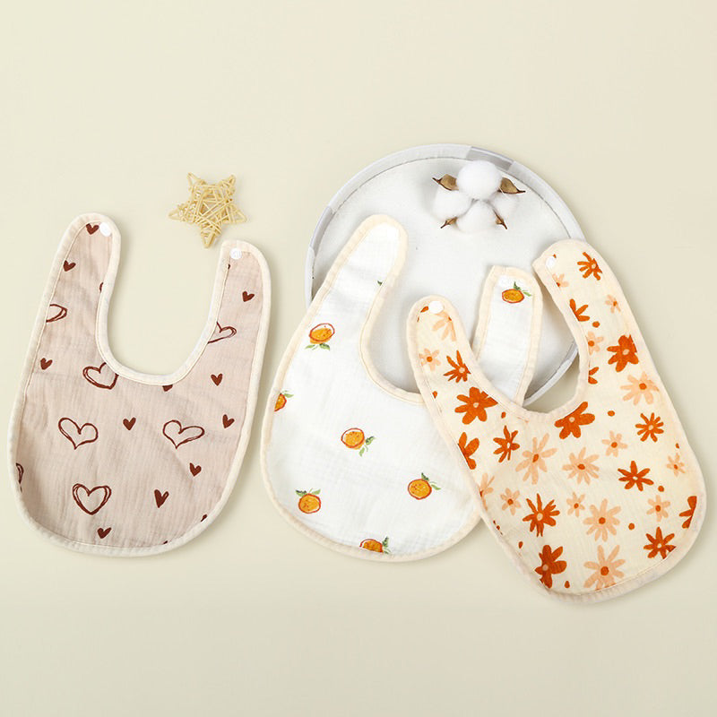Bao Bei PH Jasmine Minky Bib U-shaped Drool Saliva Absorbent Soft Towel for Newborn Infant Toddler