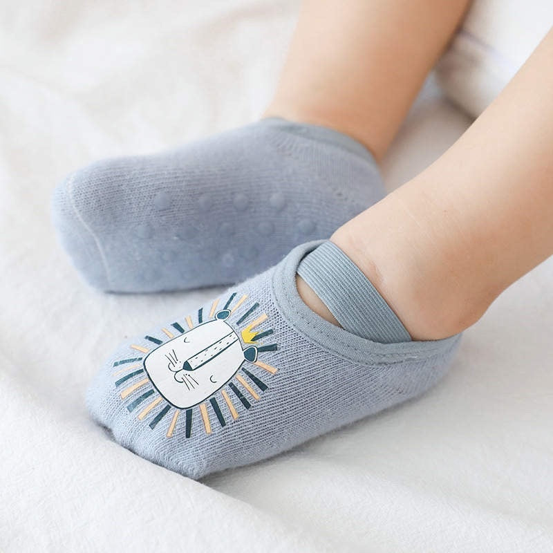 Bao Bei PH Stephen Gartered Baby Socks Footwear for 0-12 Months Newborn Infant Anti-skid Bottom