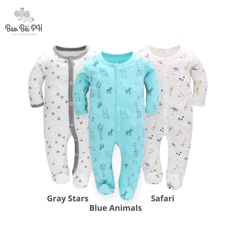 Bao Bei PH Coby Frogsuit Baby Sleepwear for 0-3, 3-6, 6-9 months 100% Cotton