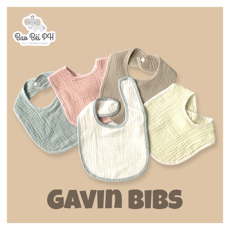 Bao Bei PH Gavin U-Shaped Cotton Gauze Bib for Baby Newborn Absorbent Towel Drool