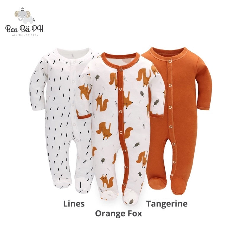 Bao Bei PH Coby Frogsuit Baby Sleepwear for 0-3, 3-6, 6-9 months 100% Cotton