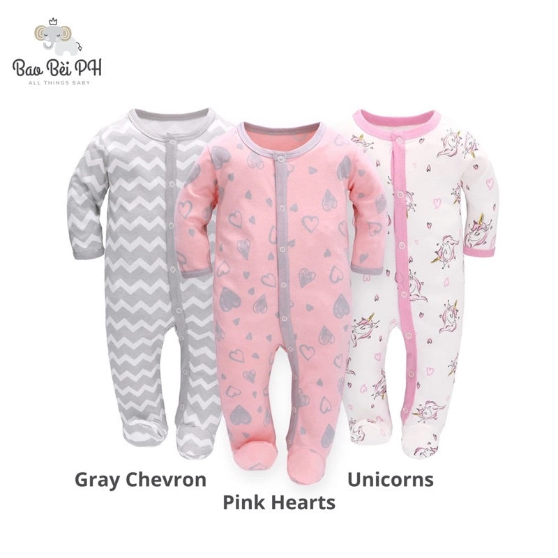 Bao Bei PH Coby Frogsuit Baby Sleepwear for 0-3, 3-6, 6-9 months 100% Cotton