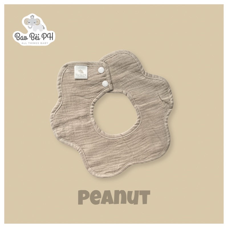 Bao Bei PH Coleen Pure Cotton Gauze Rotating Petal Bibs for Infant Newborn and Baby