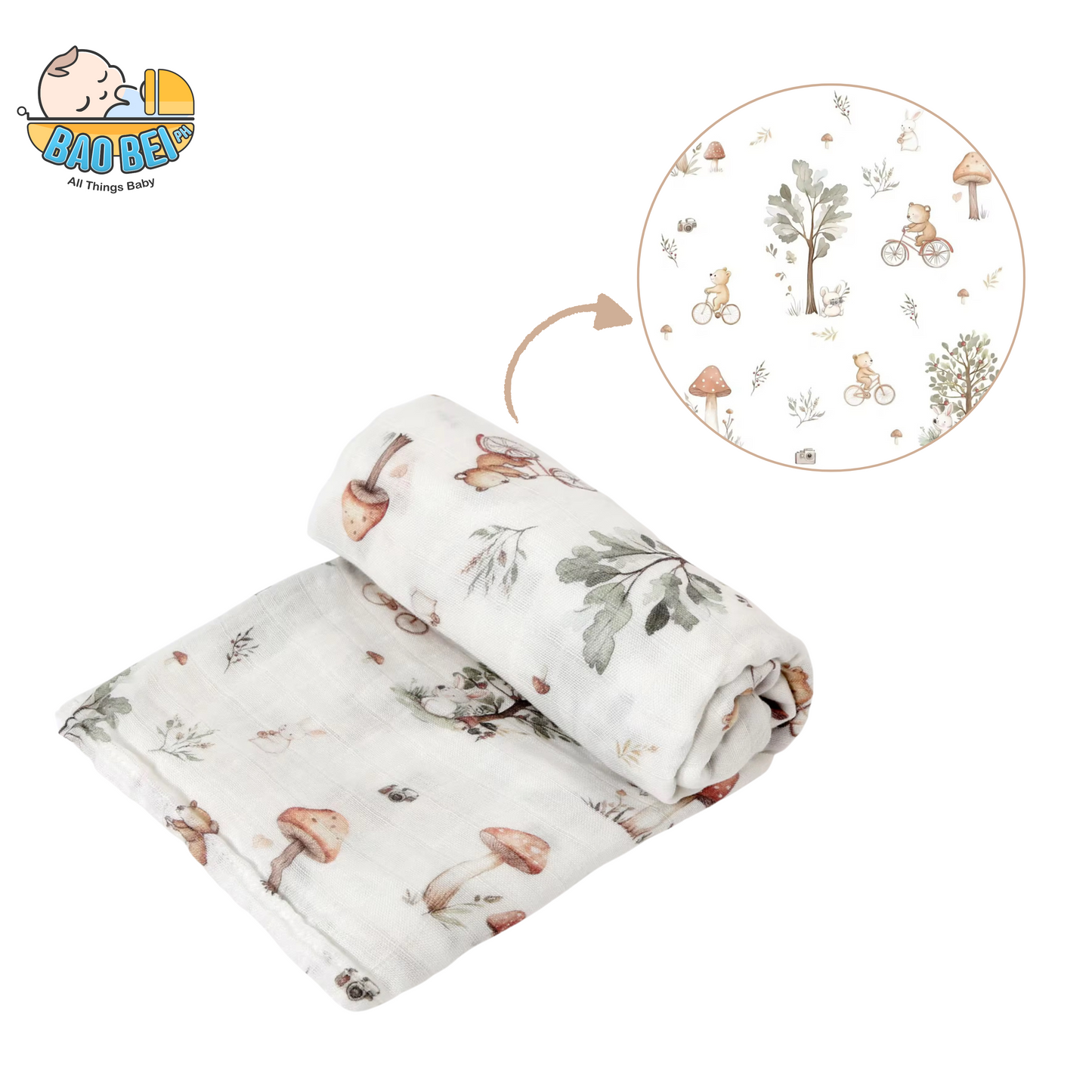 Bao Bei PH Inigo Multipurpose Muslin Cloth