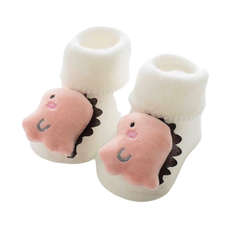 Bao Bei PH Kali Baby Socks for Newborn 0-12 Months Soft Cotton Anti-Skid Bottom Footwear for Infant