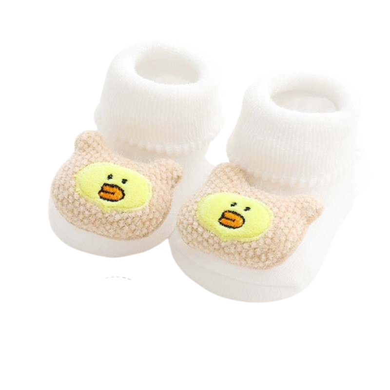 Bao Bei PH Kali Baby Socks for Newborn 0-12 Months Soft Cotton Anti-Skid Bottom Footwear for Infant