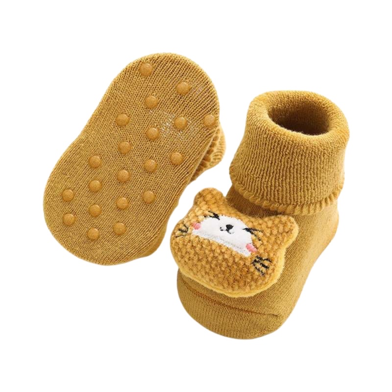 Bao Bei PH Kali Baby Socks for Newborn 0-12 Months Soft Cotton Anti-Skid Bottom Footwear for Infant