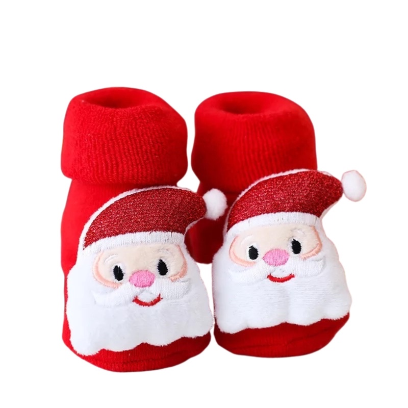 Bao Bei PH Kali Baby Socks for Newborn 0-12 Months Soft Cotton Anti-Skid Bottom Footwear for Infant