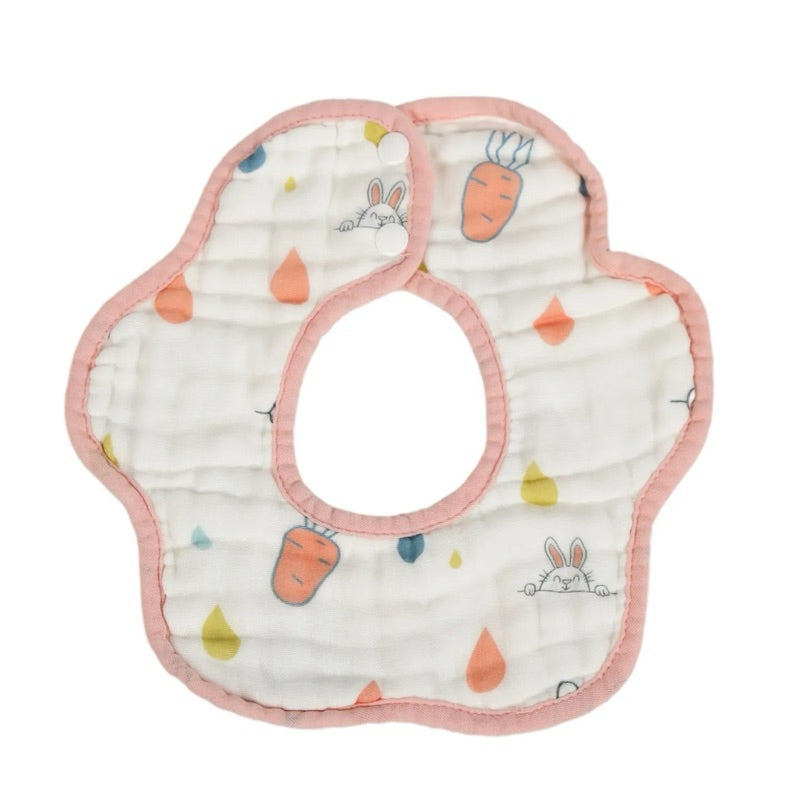Bao Bei PH Law Petal Rotating Gauze Bib or Towel for Newborn Baby Drool Washcloth