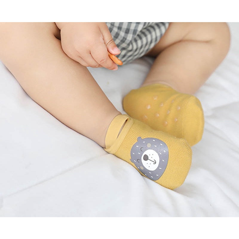 Bao Bei PH Stephen Gartered Baby Socks Footwear for 0-12 Months Newborn Infant Anti-skid Bottom
