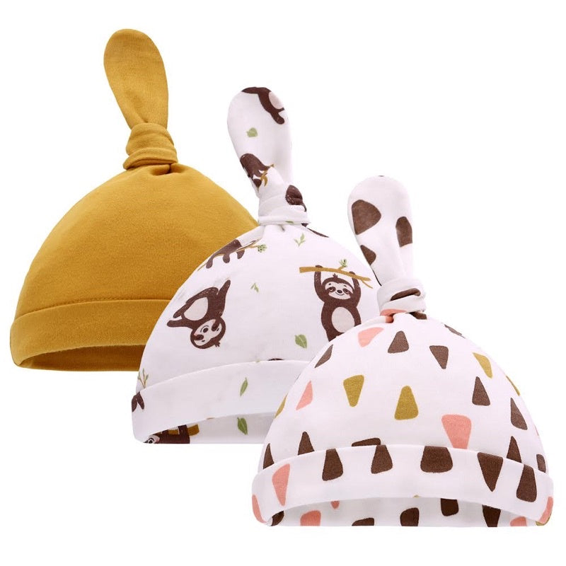 Bao Bei PH Jalen Baby Beanie for Newborn Infant Baby Sleep Hat 100% Cotton